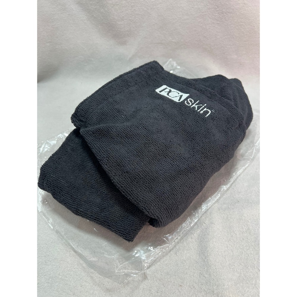 PCA Skin Towel Wrap Black Terry Cloth Body Spa Adjustable Closure Professional